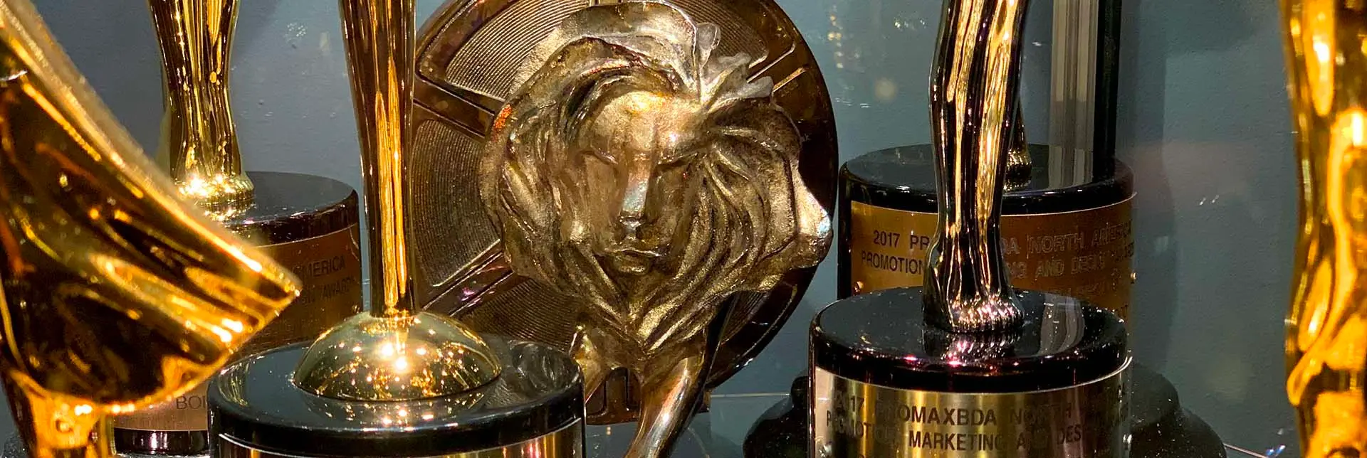 Northern Lights awards on a shelf